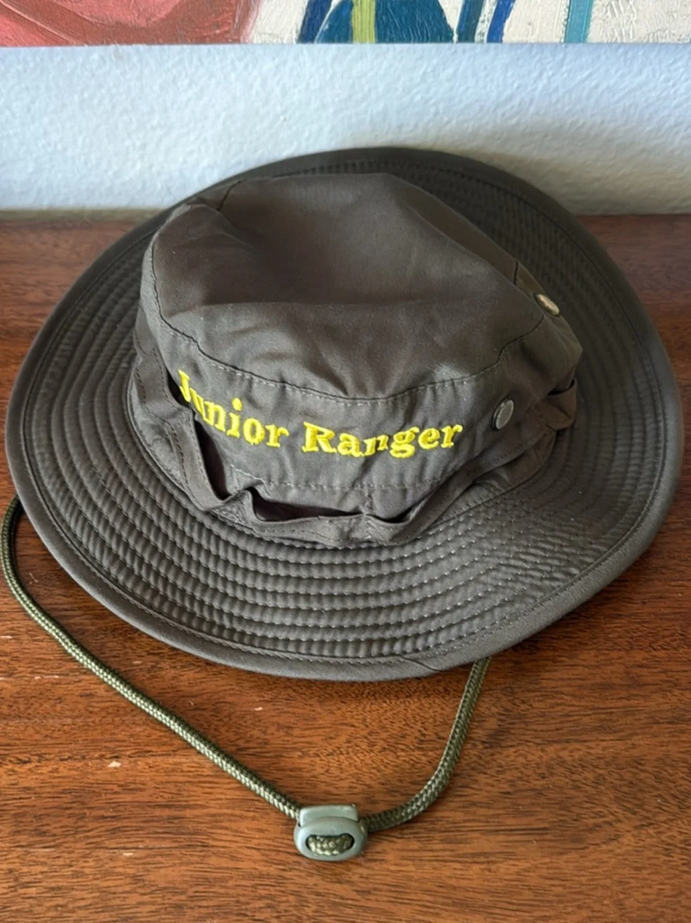 Junior Ranger Embroidered Brown Bucket Hat